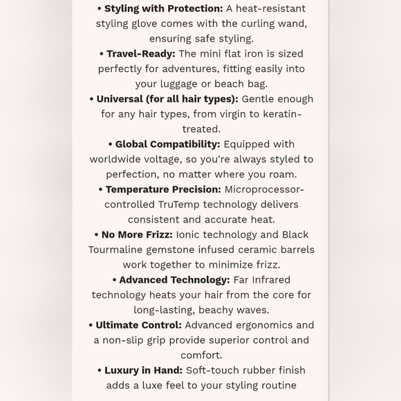 ALMOST FAMOUS Beach Wave Babe 2-Piece Set w Curlinf Wand and Mini Flat Iron. NIB - Picture 3 of 9